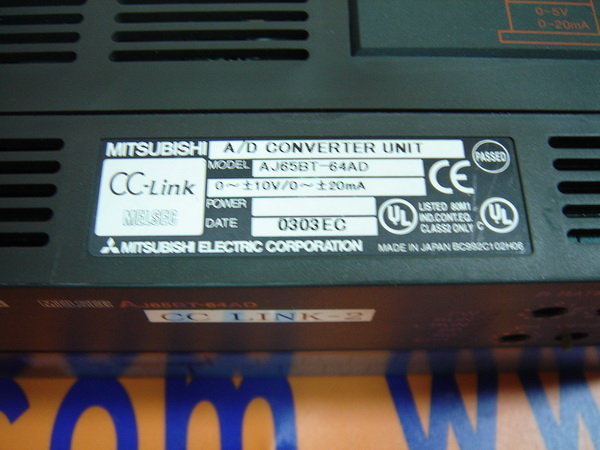 Mitsubishi A/D CONVERTER UNIT AJ65BT-64AD - PLC DCS SERVO Control